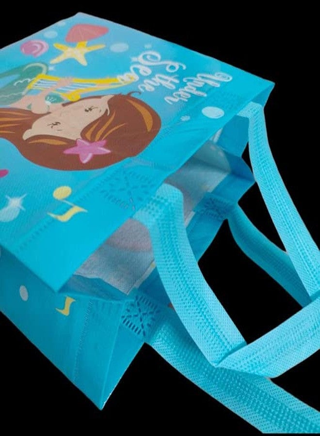 Tera13 TERA 13 Return Gifts For Girls (pack of 6 pcs) Mermaid Theme Carry Bag, Shopping Bag, Gifting Bag, Multipurpose Reusable Carry Bag, Birthday Gifting Bags - Image 5